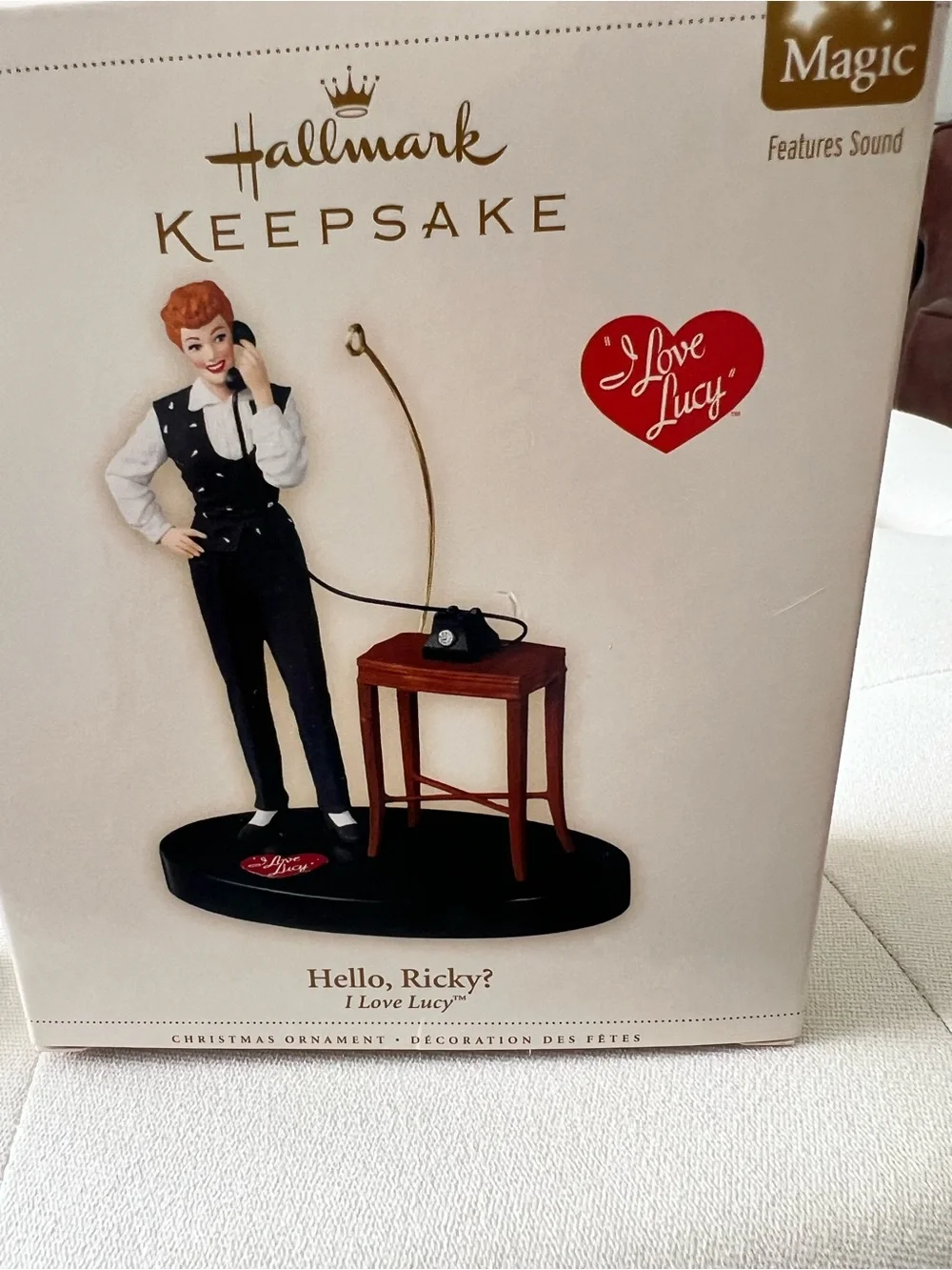 'I Love Lucy' Hello Ricky? Lucy Black Figurine Ornament